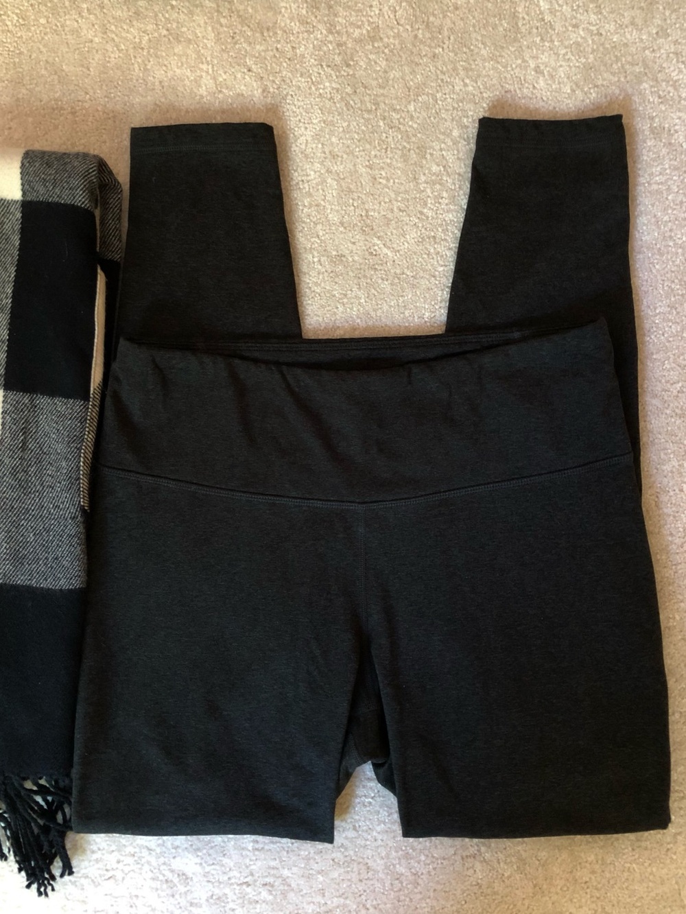 Old Navy CozeCore Black Heather Leggings Size Large